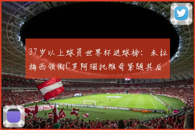 37岁以上球员世界杯进球榜：米拉梅西领衔C罗阿瑙托维奇紧随其后